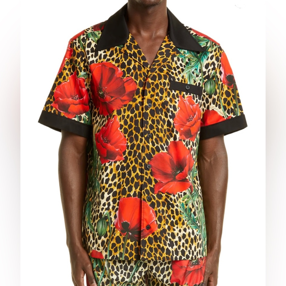 Dolce & Gabbana leopard stretch T-shirt